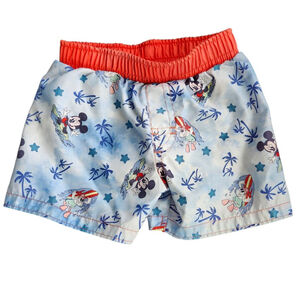Boys Disney Junior Mickey Swim Trunks Size 12M Blue